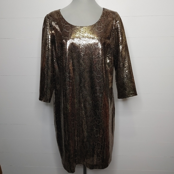 ELIE Tahari sequin dress size 16 - Picture 1 of 15